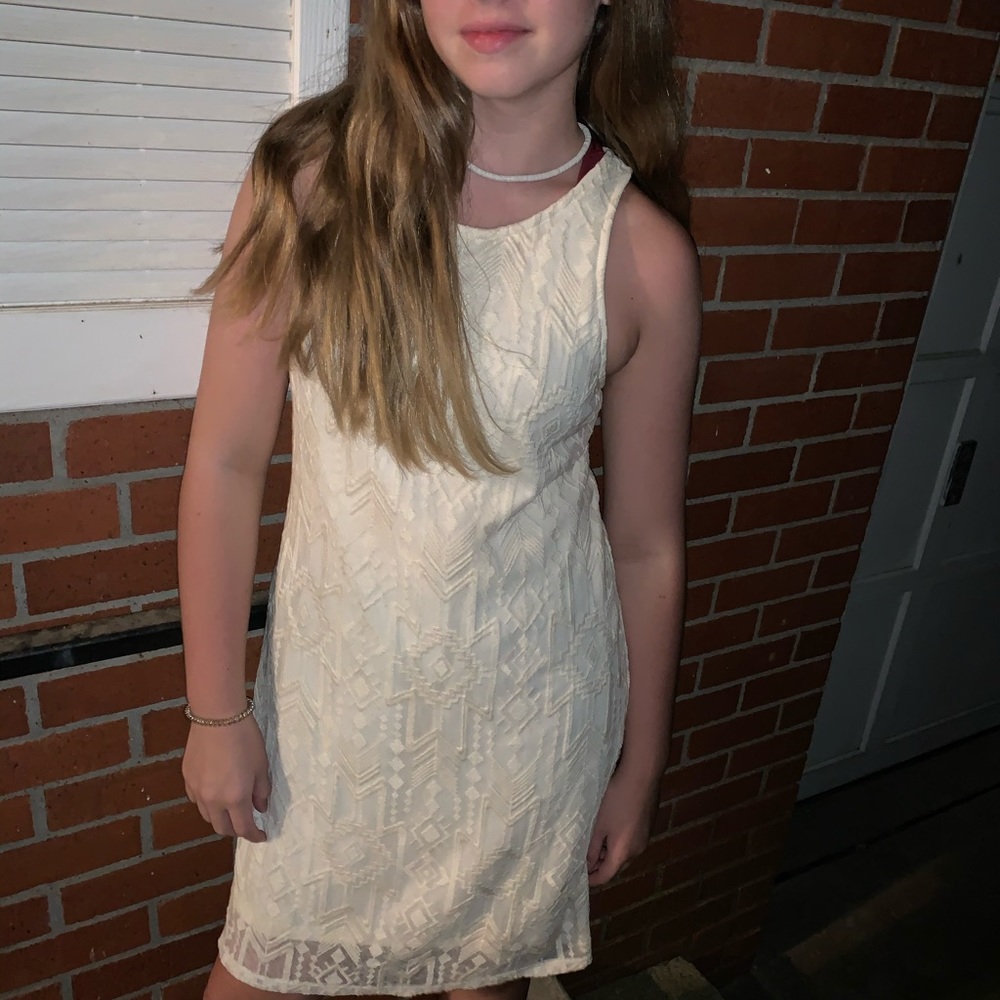 White lace dress